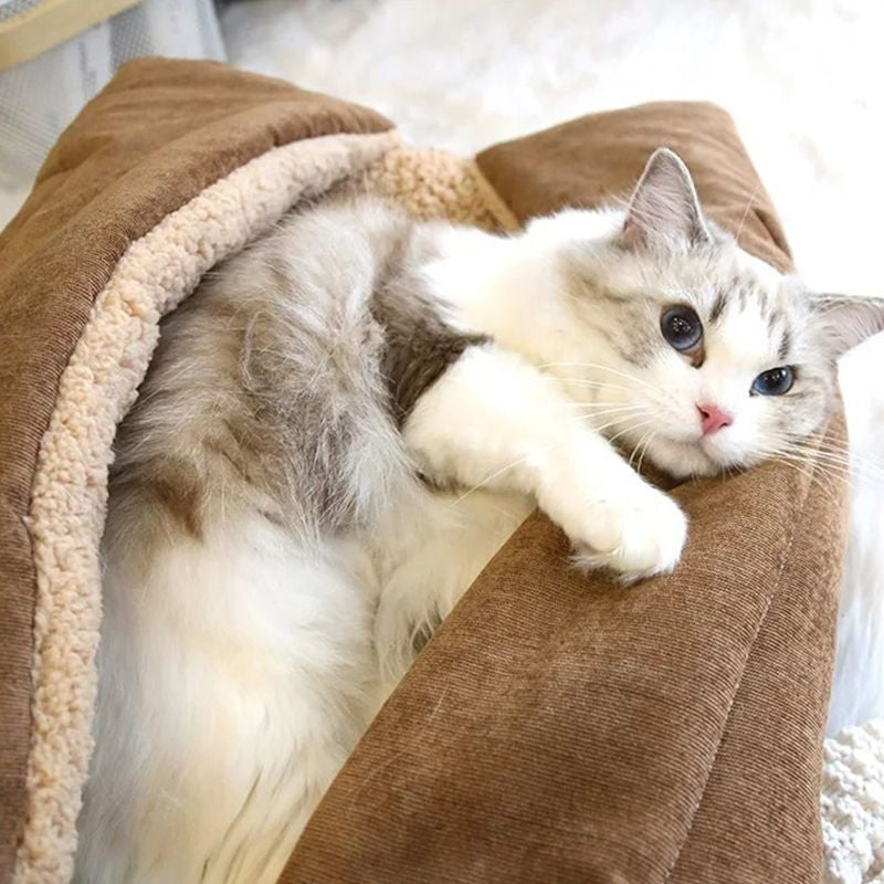 Cama Quentinha de inverno estilo fronha - Miauverso