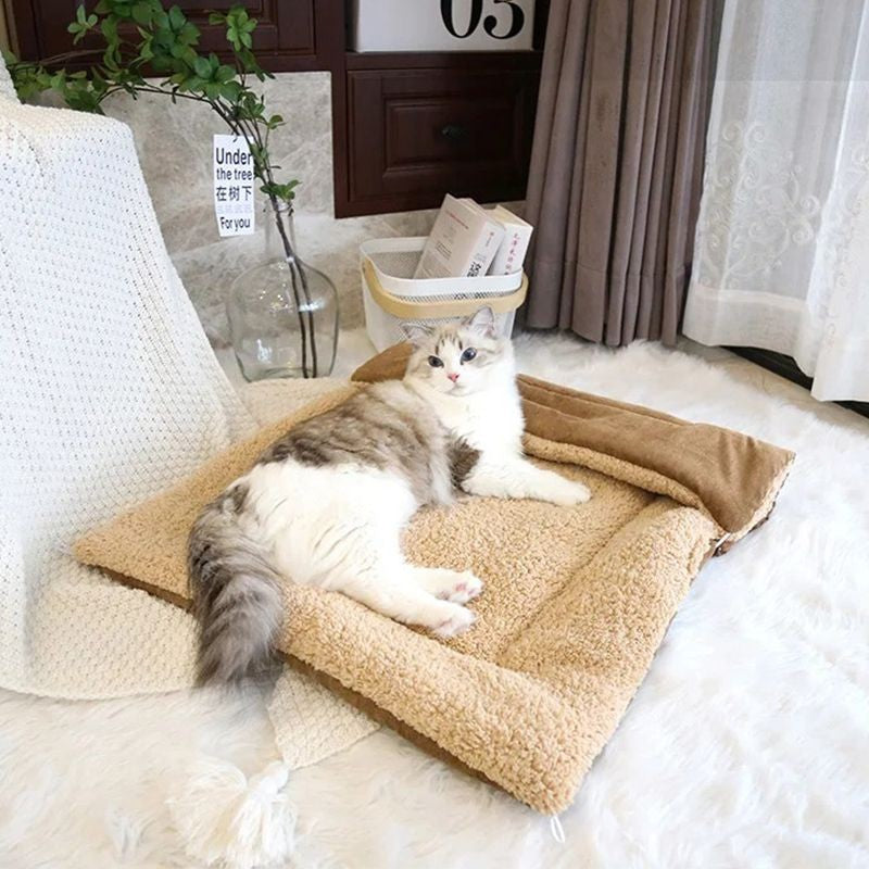 Cama Quentinha de inverno estilo fronha - Miauverso