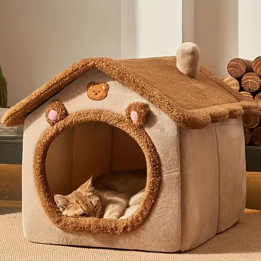Casa-Dobrável-com-Chaminé-para-Gato-Miauverso