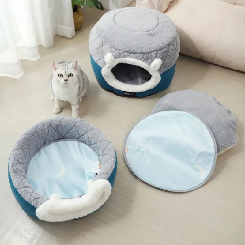 Casa-Toca-Fechada-para-Gatos-HOOPET-Miauverso