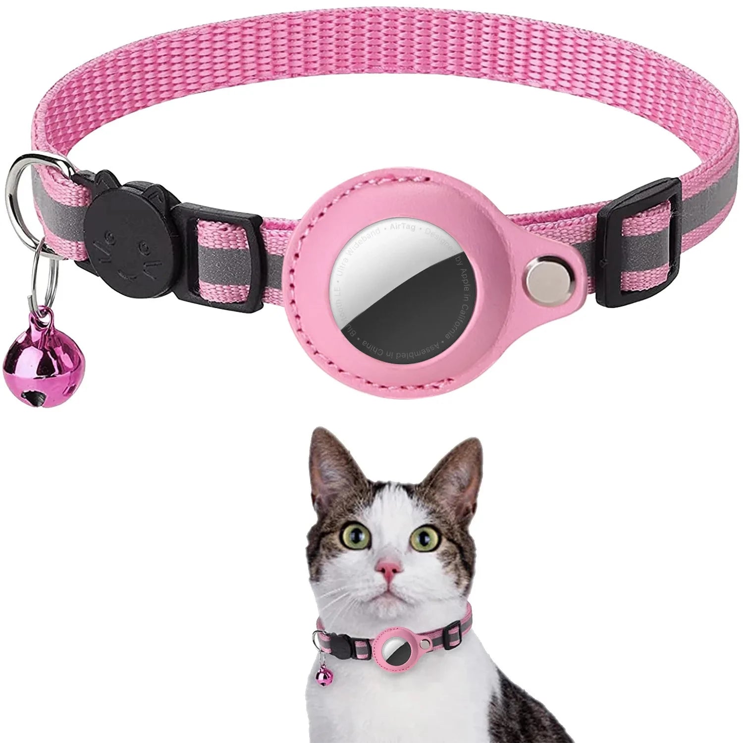Coleira-para-Gatos-com-Suporte-para-AirTag-Miauverso