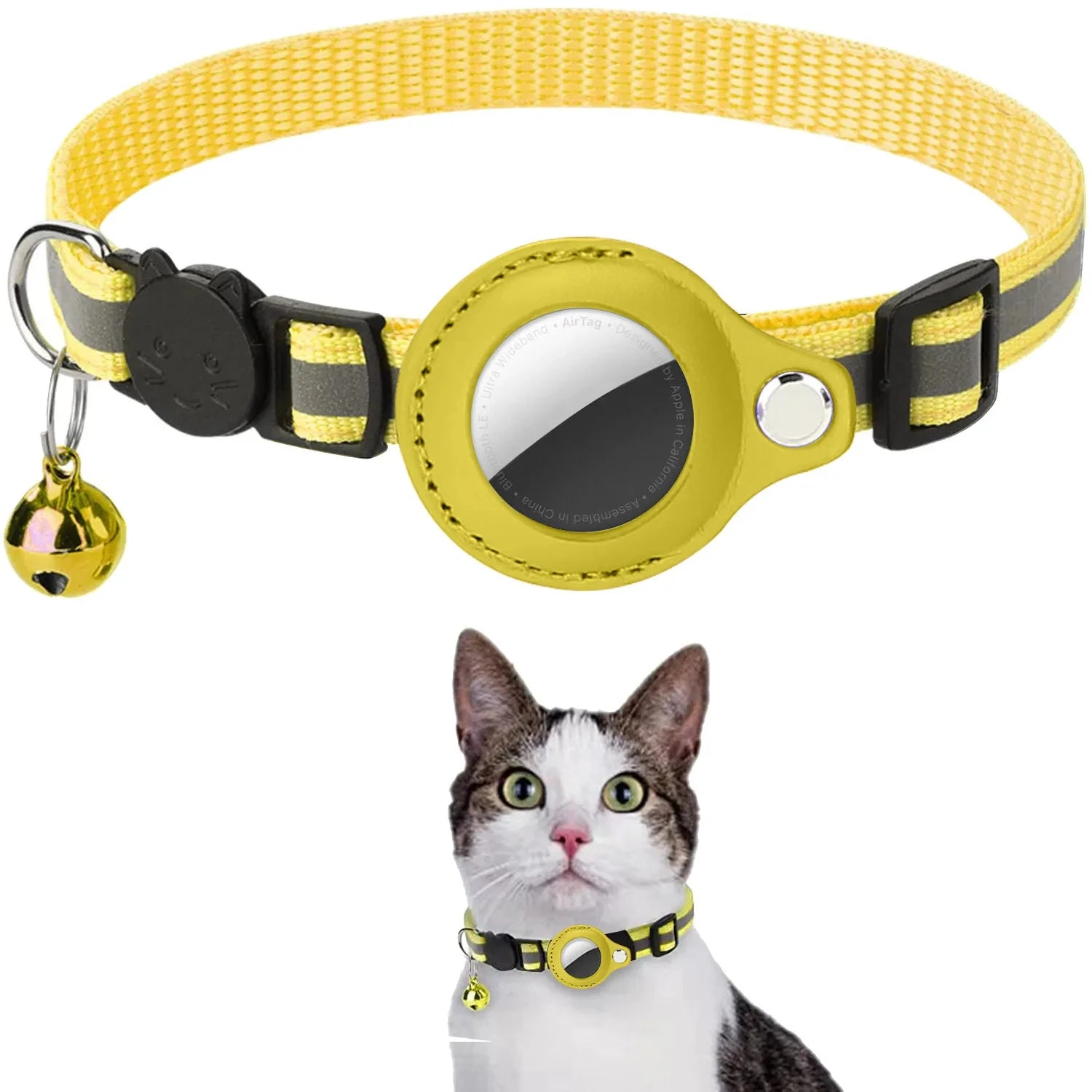 Coleira-para-Gatos-com-Suporte-para-AirTag-Miauverso