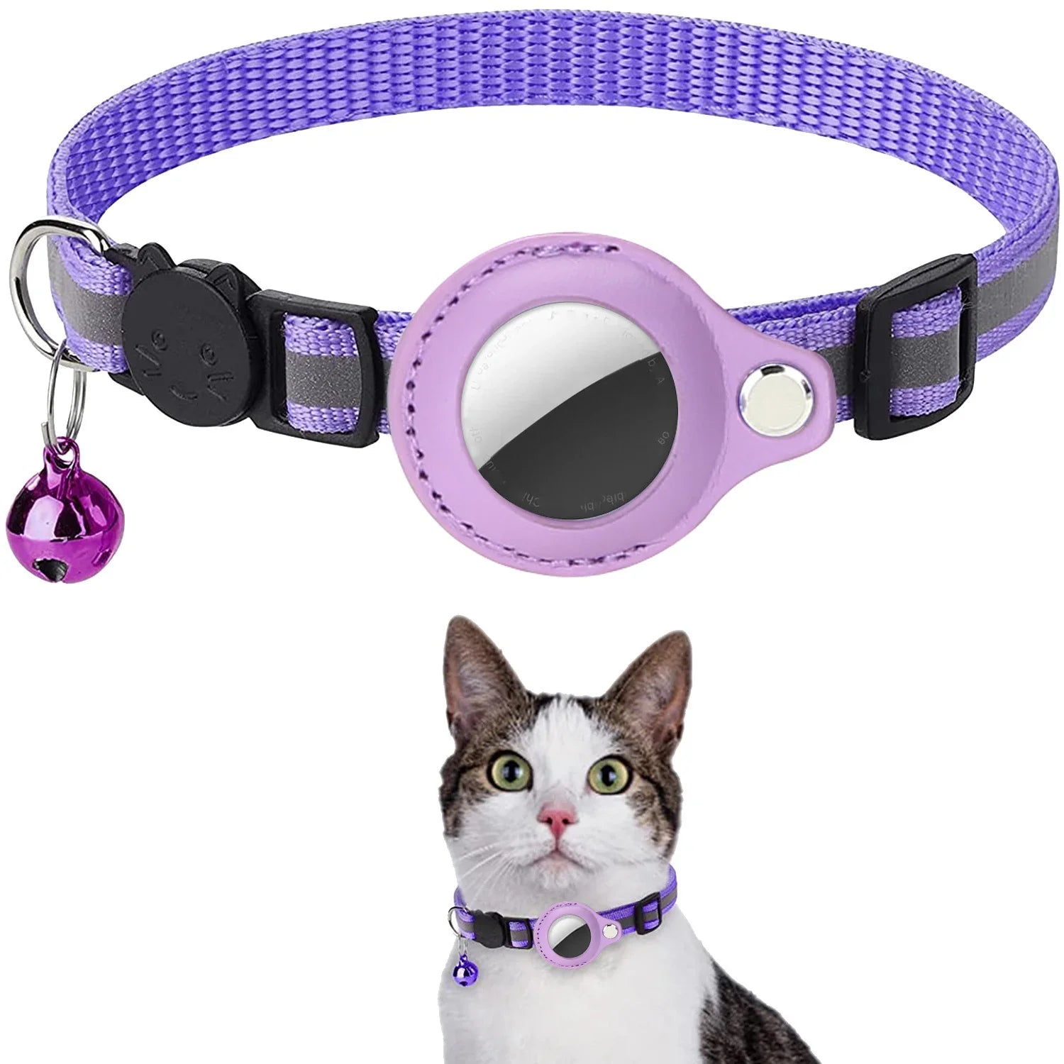 Coleira-para-Gatos-com-Suporte-para-AirTag-Miauverso