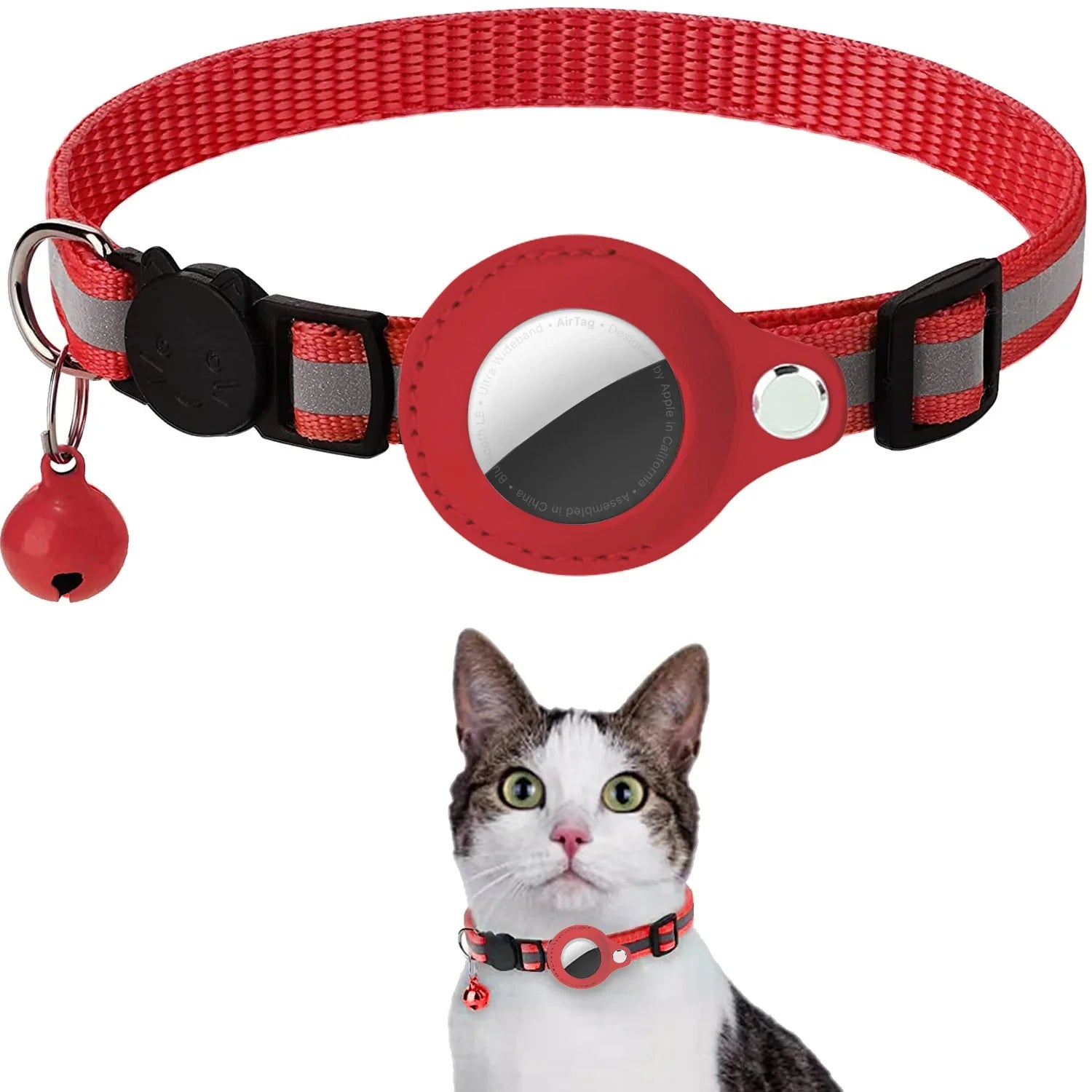 Coleira-para-Gatos-com-Suporte-para-AirTag-Miauverso