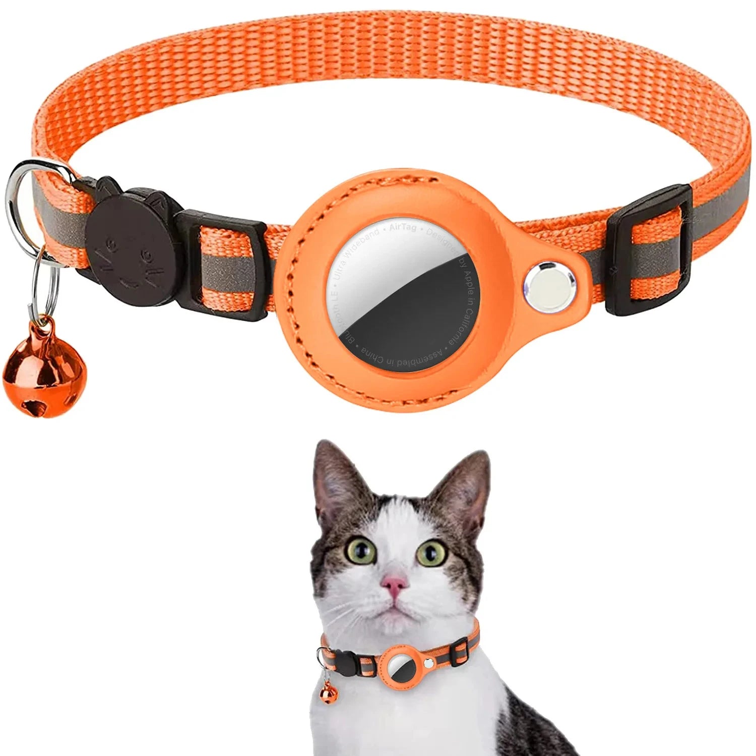 Coleira-para-Gatos-com-Suporte-para-AirTag-Miauverso