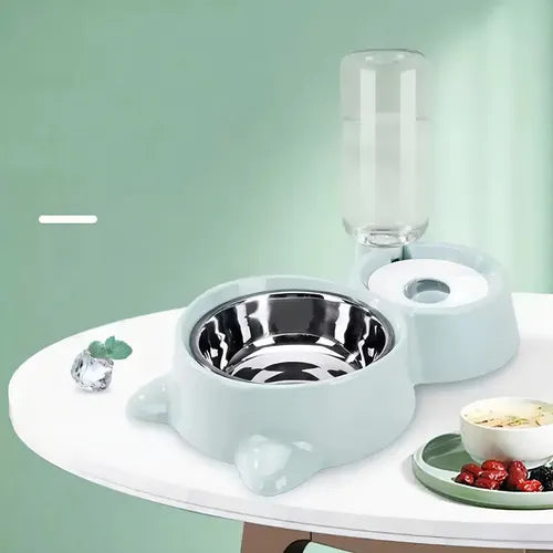 Comedouro com Bebedouro Automático 2 em 1 - Miauverso