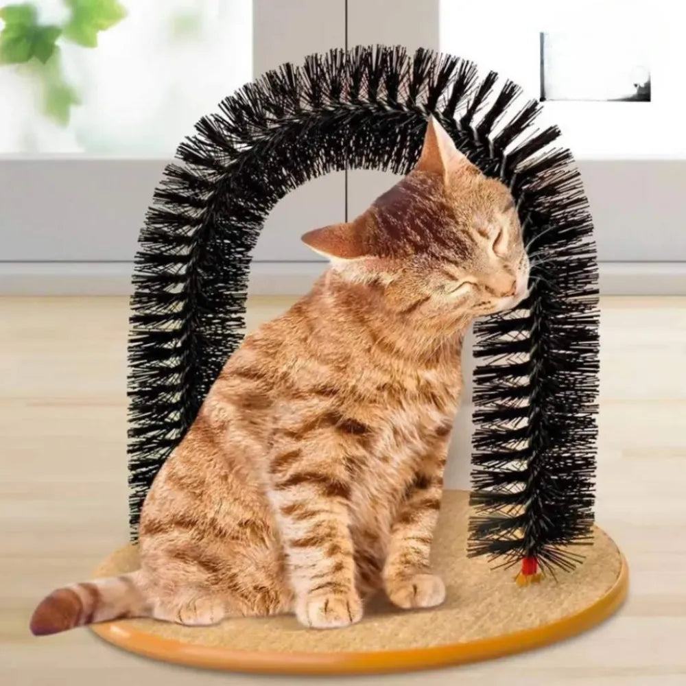 Escova-Arranhador-em-Arco-para-Gatos-Miauverso