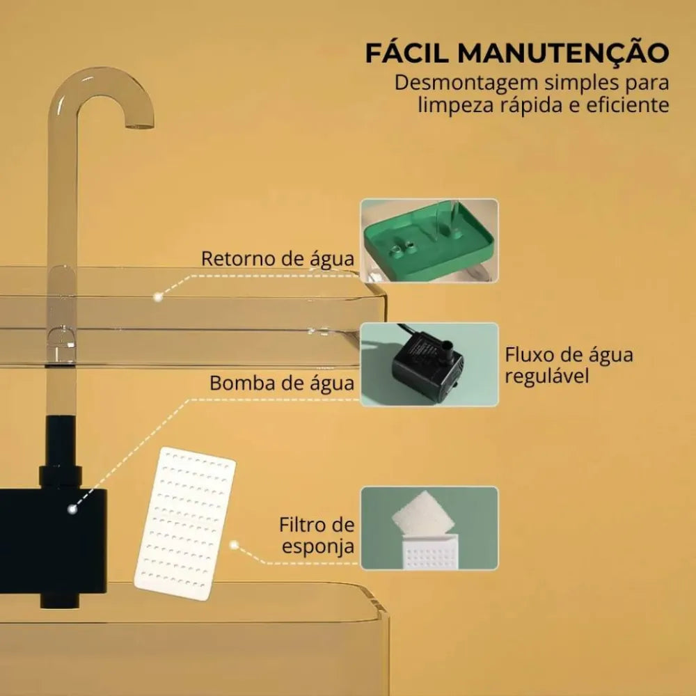 Fonte-de-Água-Silenciosa-com-Filtro-para-Gatos-Miauverso