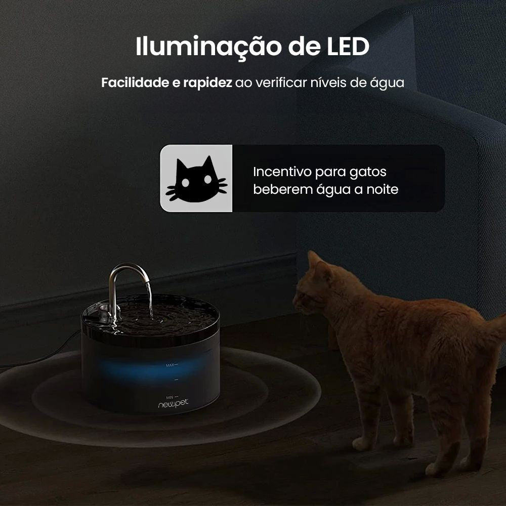 Fonte Bebedouro Elétrica Luxuosa - Miauverso