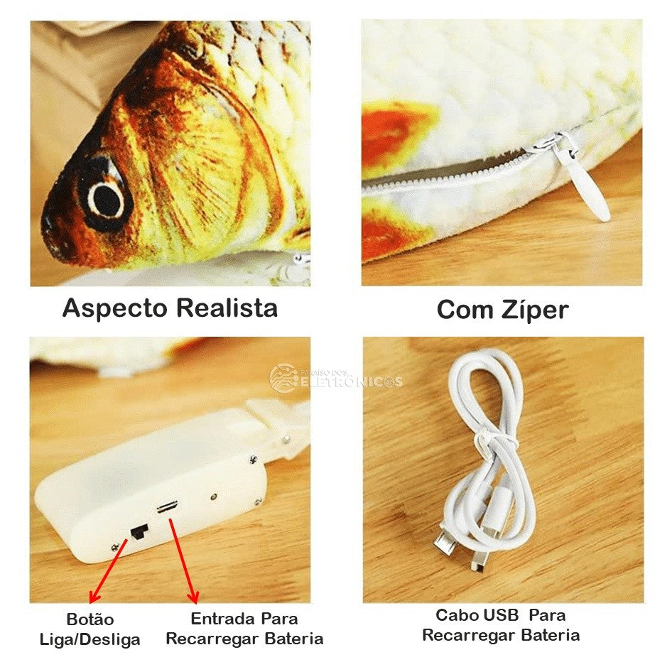 Peixe Brinquedo Elétrico com Movimento - Miauverso