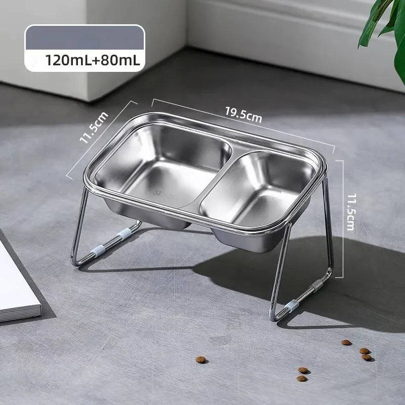 Tigela Ortopédica Inox 45° - Miauverso