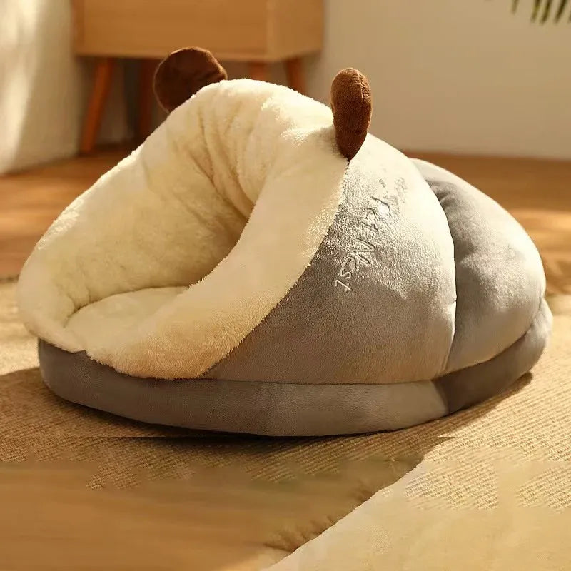 Cama em Formato de Chinelo com Tampa Removível – Miauverso